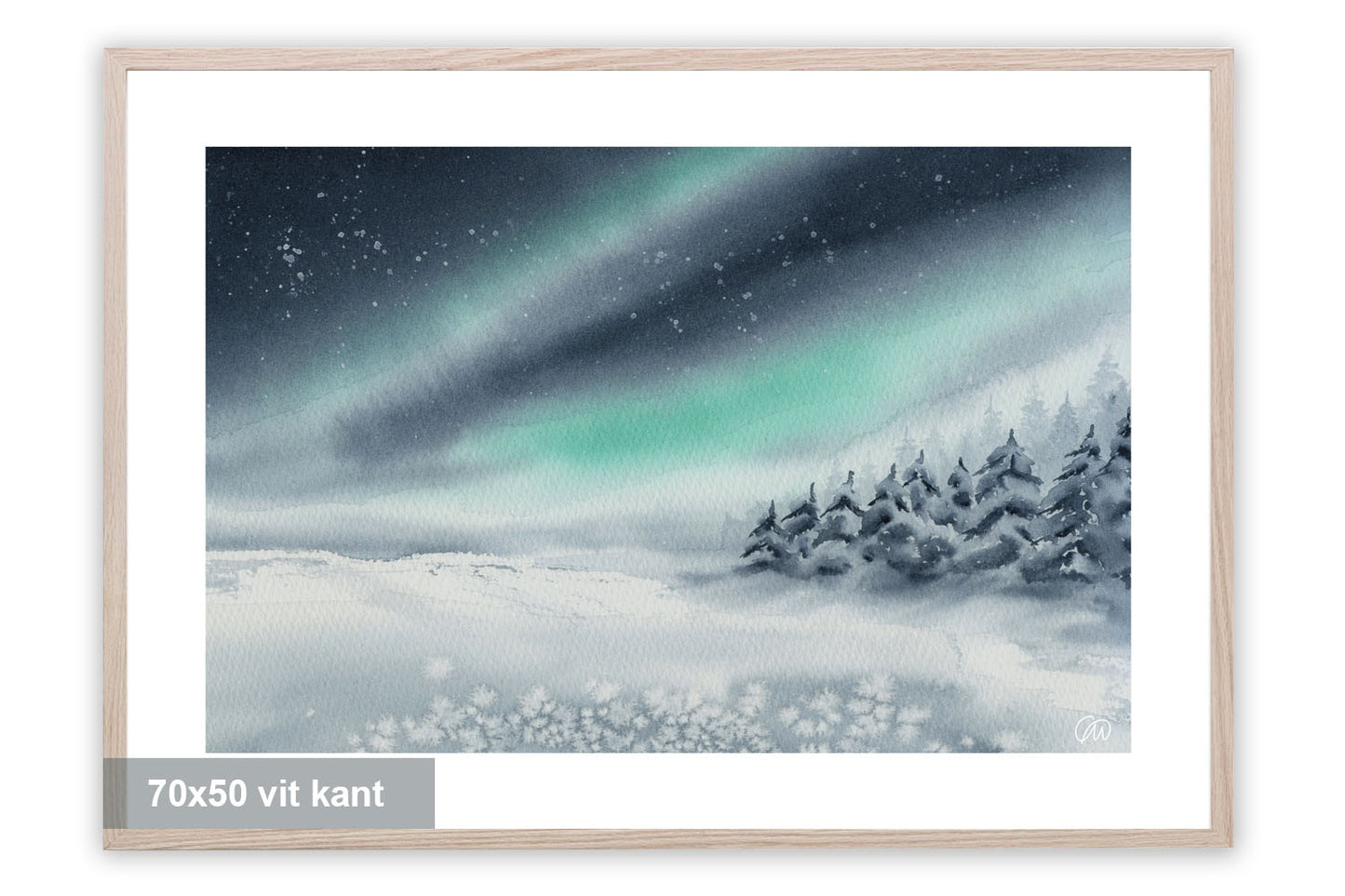 Norrsken över vinterlandet