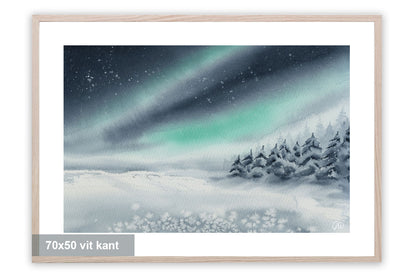 Norrsken över vinterlandet