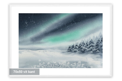 Norrsken över vinterlandet