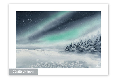 Norrsken över vinterlandet